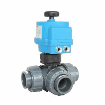 2" 3-way actuated valve